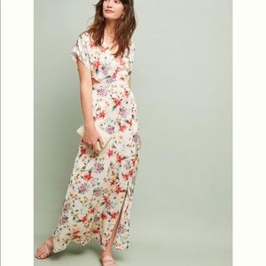 Anthropologie Oleander Blossom Maxi Dress - Small